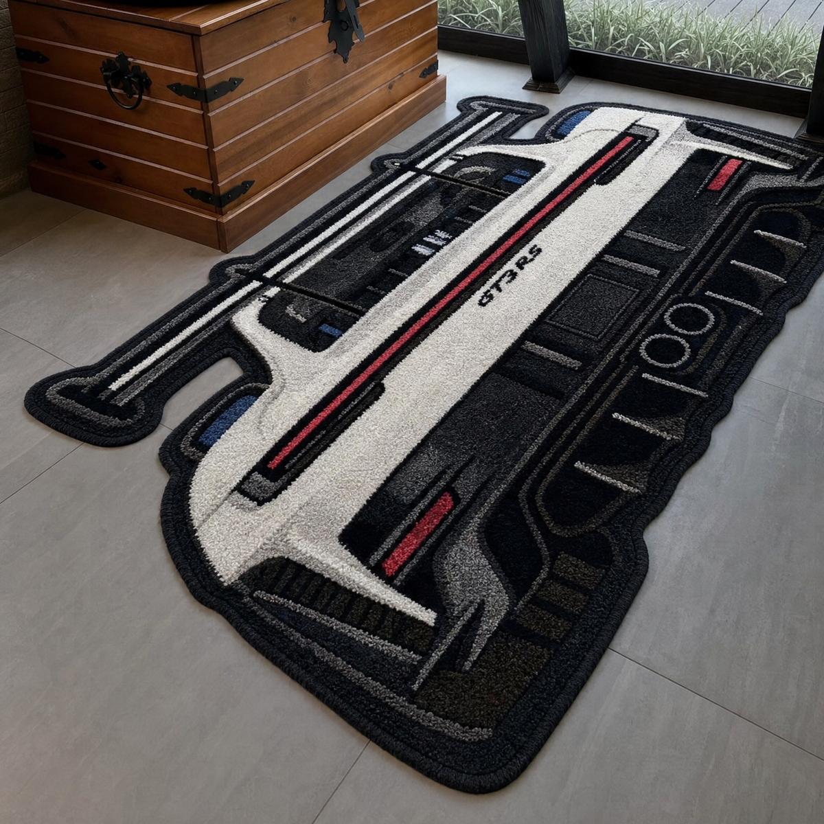 Track Legend Tufted Wool Rug | Motorsport Collection