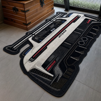 Track Legend Tufted Wool Rug | Motorsport Collection