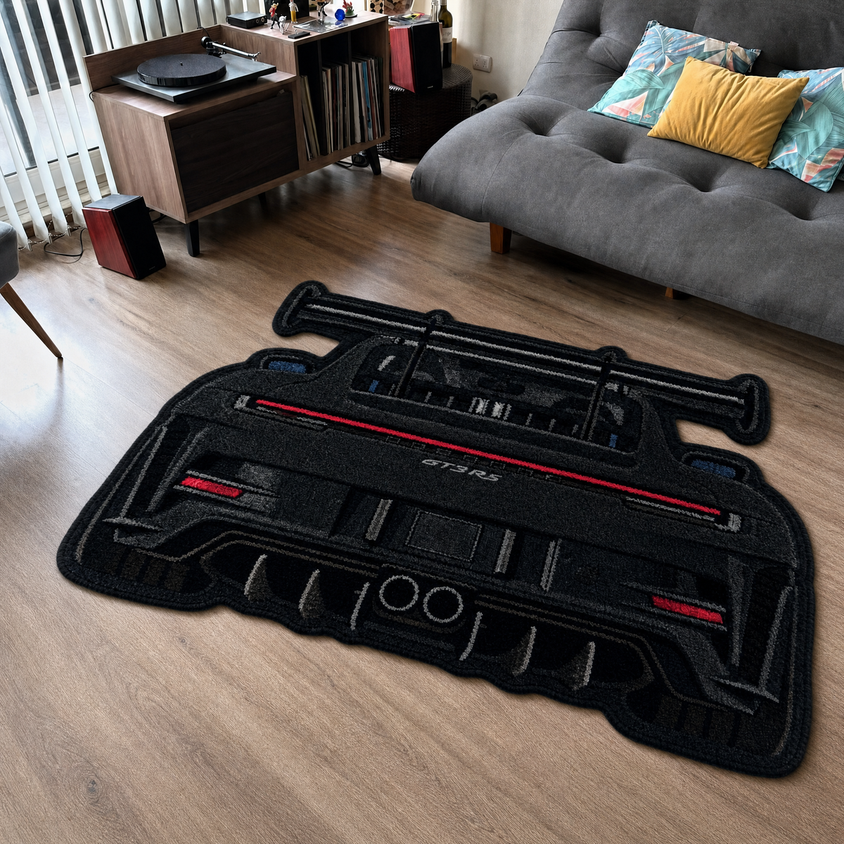 Track Legend Tufted Wool Rug | Motorsport Collection